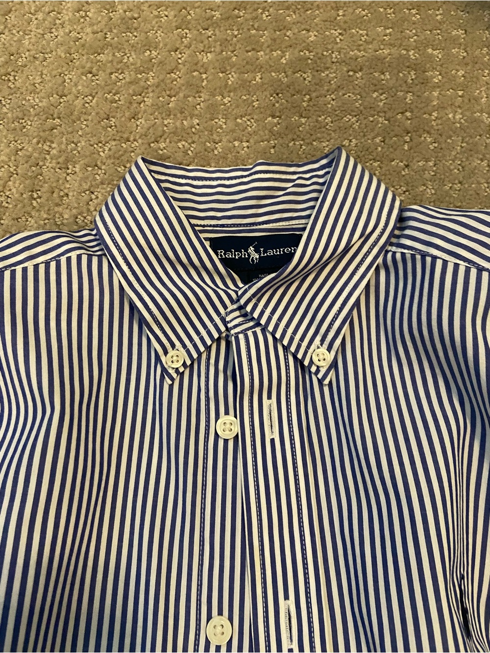 Boys Stripes Ralph Lauren Button-Down Shirt - Picture 6 of 9